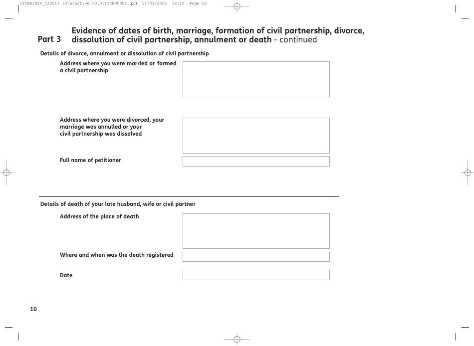 Form IPC BR1 International Pensions Direct Payment - United Kingdom, Page 14