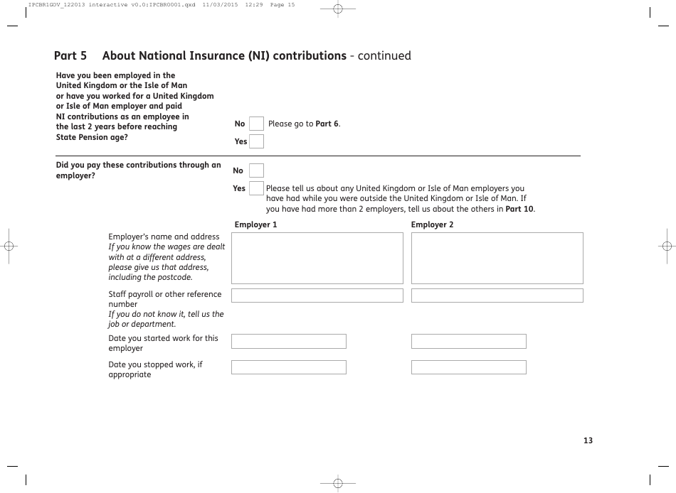 Form IPC BR1 International Pensions Direct Payment - United Kingdom, Page 17