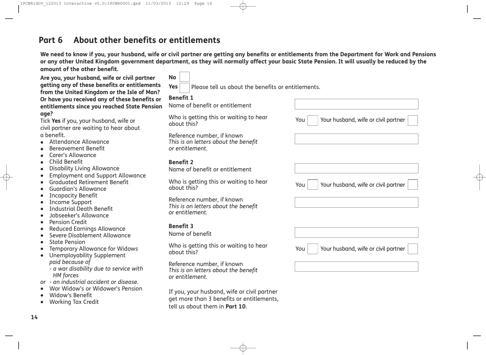 Form IPC BR1 International Pensions Direct Payment - United Kingdom, Page 18