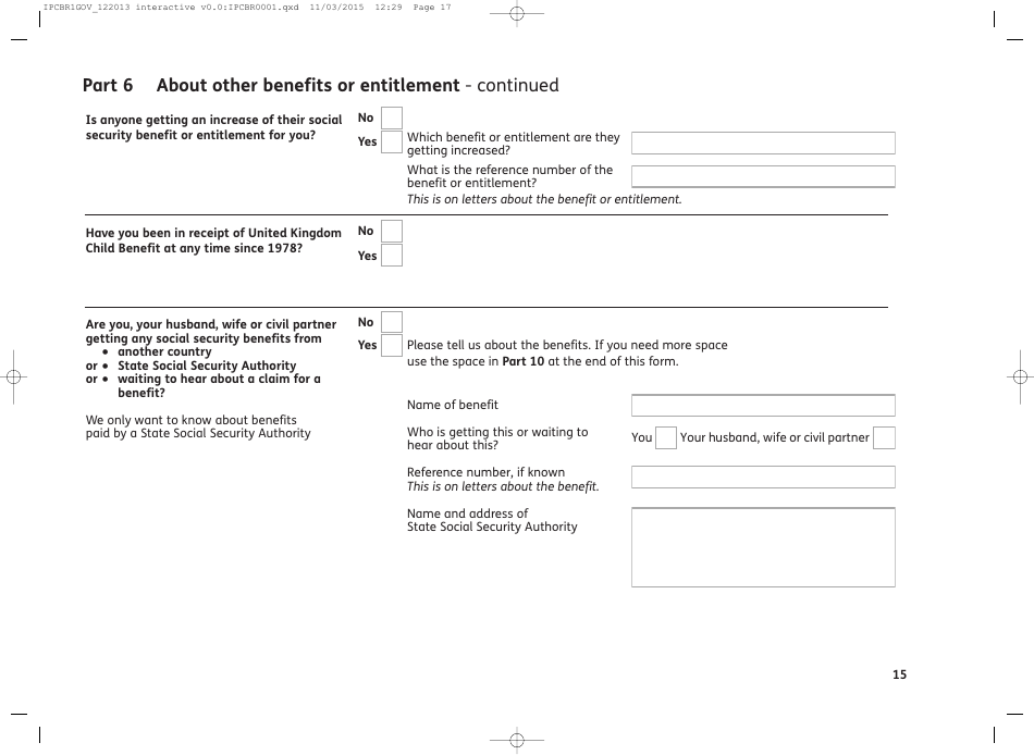 Form IPC BR1 International Pensions Direct Payment - United Kingdom, Page 19