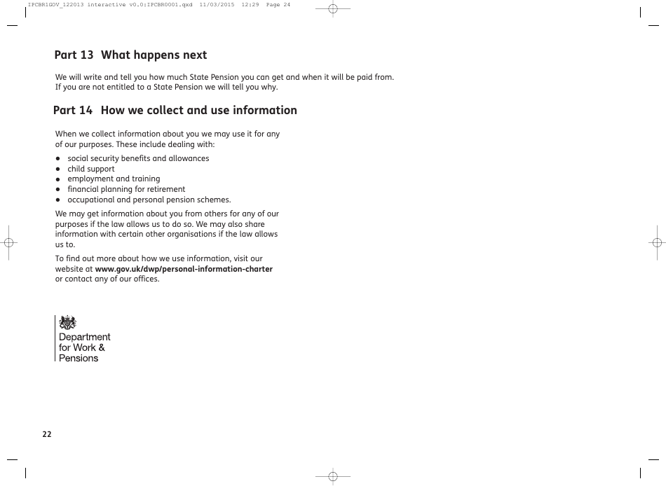 Form IPC BR1 International Pensions Direct Payment - United Kingdom, Page 26
