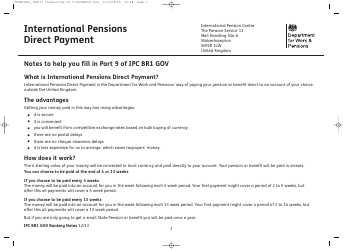 Form IPC BR1 International Pensions Direct Payment - United Kingdom, Page 3