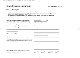 Form IPC BR1 International Pensions Direct Payment - United Kingdom, Page 5