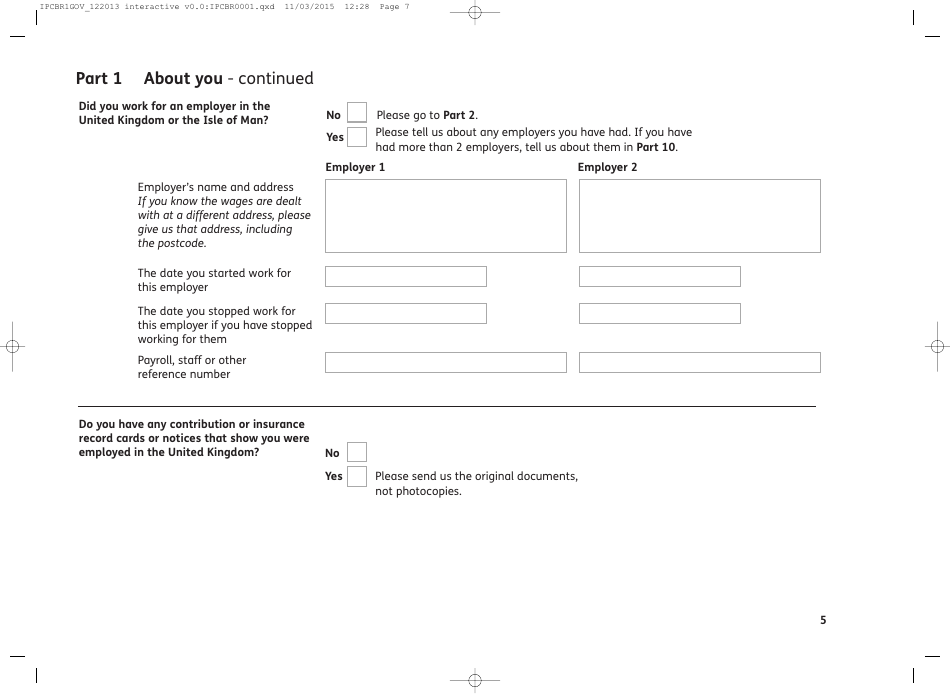 Form IPC BR1 International Pensions Direct Payment - United Kingdom, Page 9