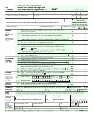 Document preview: IRS Form 1040EZ Income Tax Return for Single and Joint Filers With No Dependents