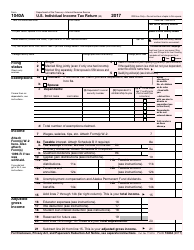 IRS Form 1040A &quot;U.S. Individual Income Tax Return&quot;, 2017