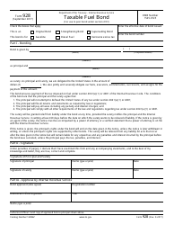 Document preview: IRS Form 928 Taxable Fuel Bond