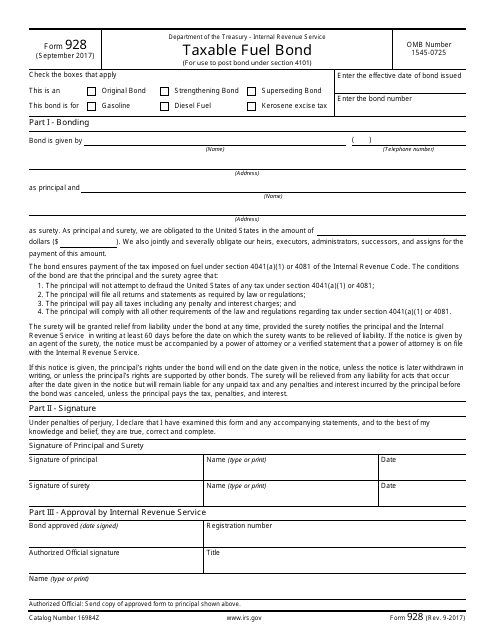 IRS Form 928  Printable Pdf