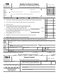 IRS Form 730 Monthly Tax Return for Wagers