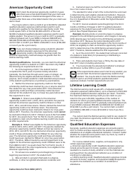 Instructions for IRS Form 8863 Education Credits (American Opportunity and Lifetime Learning Credits), Page 3