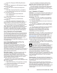 Instructions for IRS Form 8821 Tax Information Authorization, Page 4