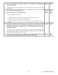 Instructions for IRS Form 1023-EZ Streamlined Application for Recognition of Exemption Under Section 501(C)(3) of the Internal Revenue Code, Page 14