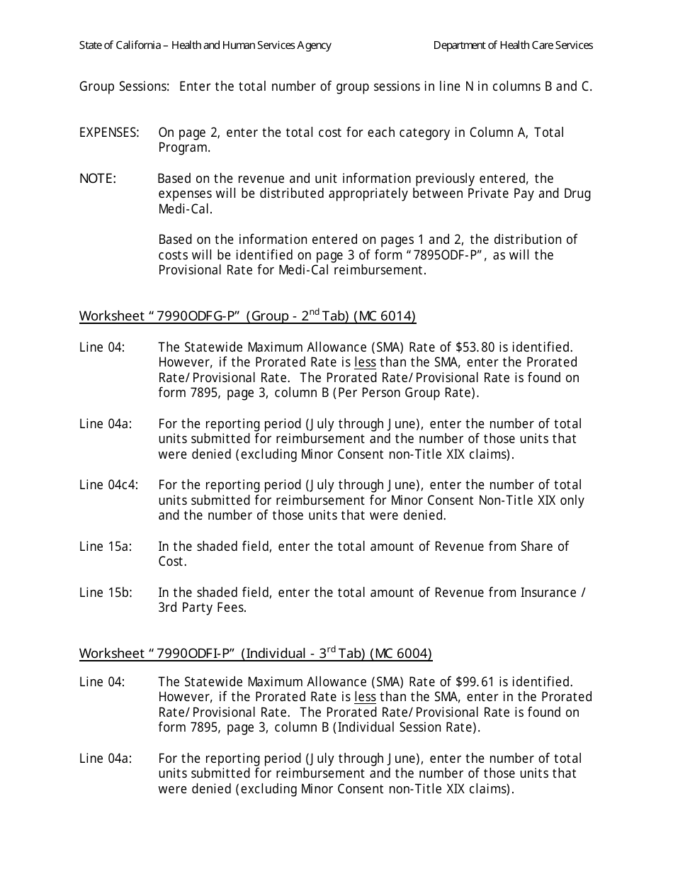Instructions for Form MC6013, MC6014, MC6004 - California, Page 2