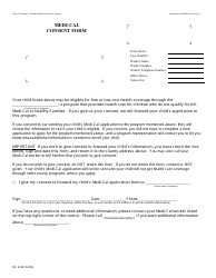 Document preview: Form MC4035 Medi-Cal Consent Form - California