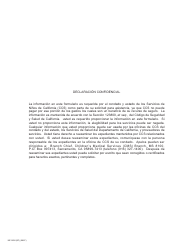 Formulario MC2600 Informacion De Seguro De Salud - California (Spanish), Page 2