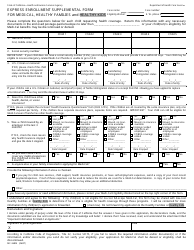 Form MC368M Express Enrollment Supplemental Form for Medi-Cal, Healthy Families and Healthy Kids - California