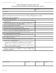 Form MC338 A Download Printable PDF or Fill Online Ssi/SSP Income Test ...