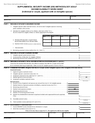 Form MC326 A Supplemental Security Income (Ssi) Methodology Adult Income Eligibility Worksheet - California