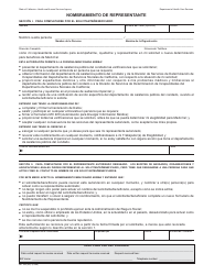 Document preview: Formulario MC306 Nombramiento De Representante - California (Spanish)