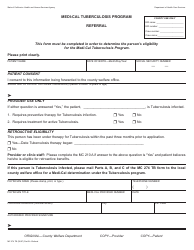 Form MC274 TB Medi-Cal Tuberculosis Program Application - California, Page 2
