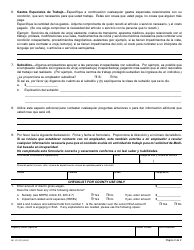 Formulario MC273 (SP) Reporte Sobre La Actividad De Trabajo - California (Spanish), Page 2
