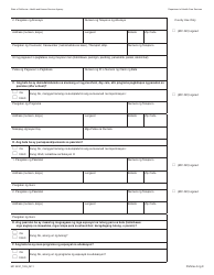 Form MC223 C Supplemental Statement of Facts for Medi-Cal Child Applicant Only - Under Age 18 - California (Tagalog), Page 4