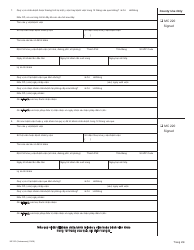 Form MC223 Applicant&#039;s Supplemental Statement of Facts for Medi-Cal - California (Vietnamese), Page 2