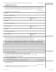 Form MC223 Applicant&#039;s Supplemental Statement of Facts for Medi-Cal - California (Tagalog), Page 4