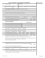 Form MC223 Applicant&#039;s Supplemental Statement of Facts for Medi-Cal - California (Tagalog), Page 6