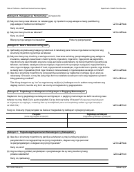 Form MC210 RV Medi-Cal Annual Redetermination Form - California (Tagalog), Page 3