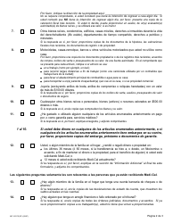 Formulario MC210 PS Suplemento De Bienes - California (Spanish), Page 2
