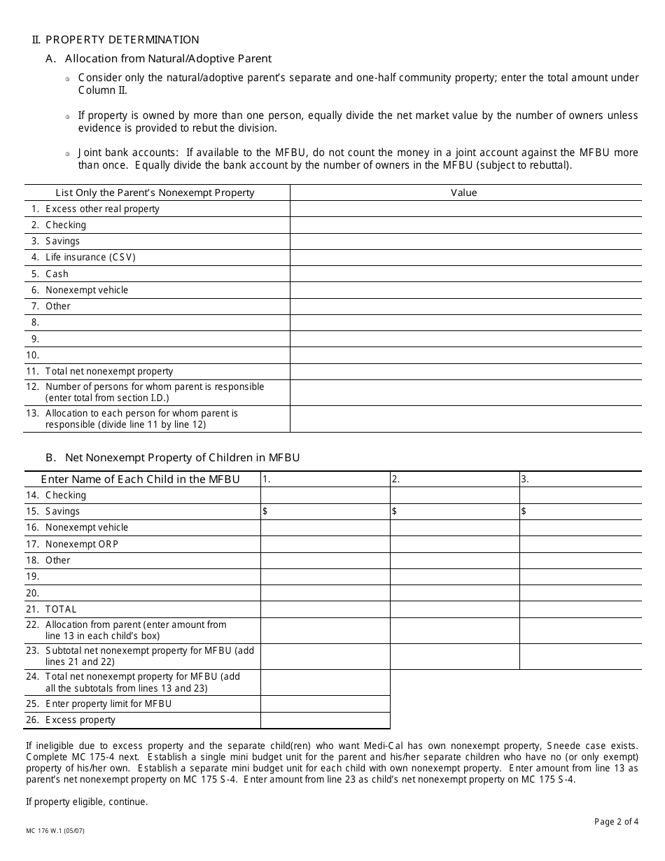 Form Mc176 W1 Fill Out Sign Online And Download Printable Pdf California Templateroller 4849