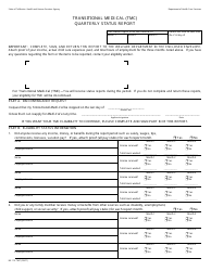 Form MC176 TMC Transitional Medi-Cal (Tmc) Quarterly Status Report - California