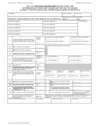 Document preview: Form MC176 MA APPLICANT-RECIPIENT SEC. 1931 Applicant and Recipient Budget Form: for Determining Net Non-exempt Income and Section 1931 Income Eligibility for Applicants; and for Recipients Under Alternative B - California