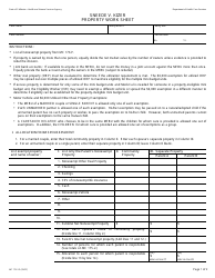 Document preview: Form MC175-3 P Sneede V. Kizer Property Work Sheet - California