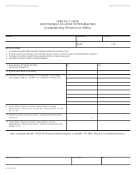 Document preview: Form MC175-2 Sneede V. Kizer Responsible Relative Determination - California