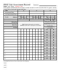Rwk Unit Assessment Record Template, Page 3