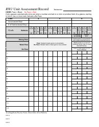 Rw1 Unit Assessment Record Template - Black and Red, Page 2