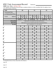 Rw1 Unit Assessment Record Template - Black and Red, Page 4