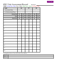 Rw1 Unit Assessment Record Template - Blue, Green, Red, Page 5