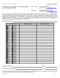 Document preview: Form DHCS4518 Provider Electronic Data Interchange (Pedi) Domain Update - California