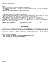Form DHCS4515 Individual Provider Paneling Application for Allied Health Care Professionals - California, Page 3