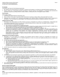 Form DHCS4515 Individual Provider Paneling Application for Allied Health Care Professionals - California, Page 6