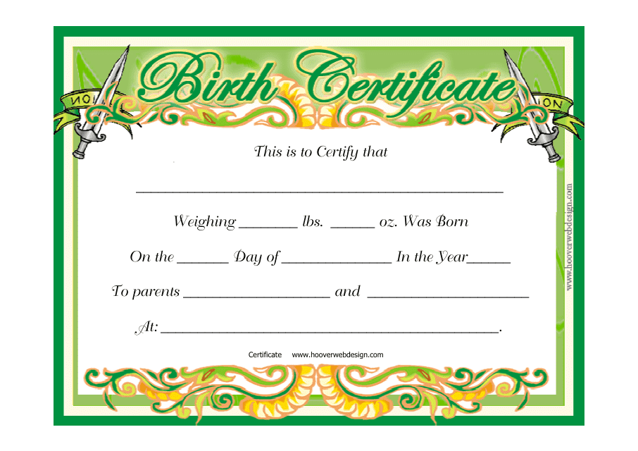 baby birth certificate template download printable pdf templateroller baby birth certificate template