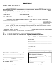Form CS-L(MVR)40 &quot;Vehicle Bill of Sale&quot; - Hawaii
