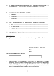Application Form for the Grant/Renewal of Pio Card - Embassy of India - India, Page 3