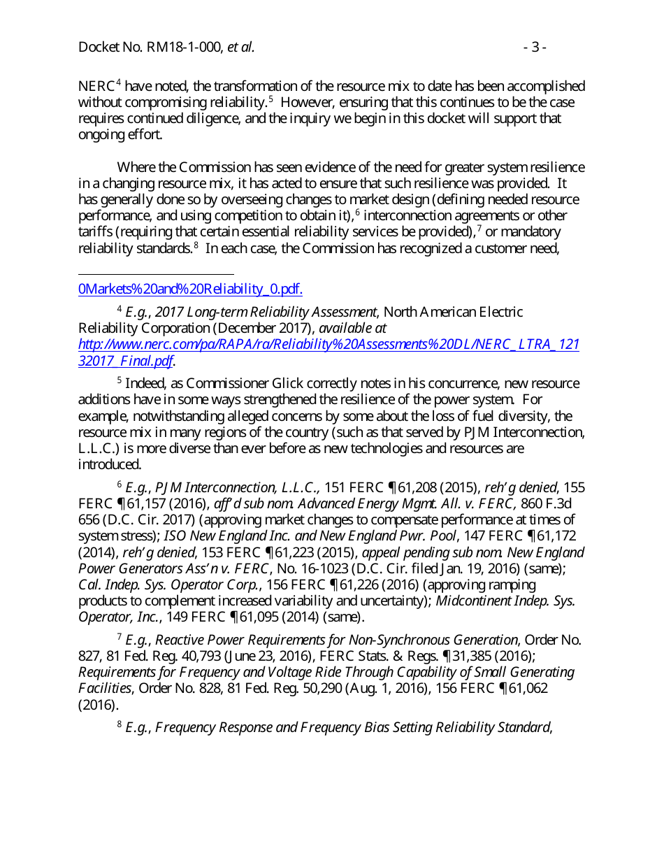 Docket Nos. Rm18-1-000 - Grid Reliability and Resilience Pricing, Page 21