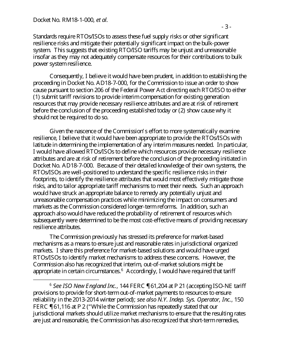 Docket Nos. Rm18-1-000 - Grid Reliability and Resilience Pricing, Page 25