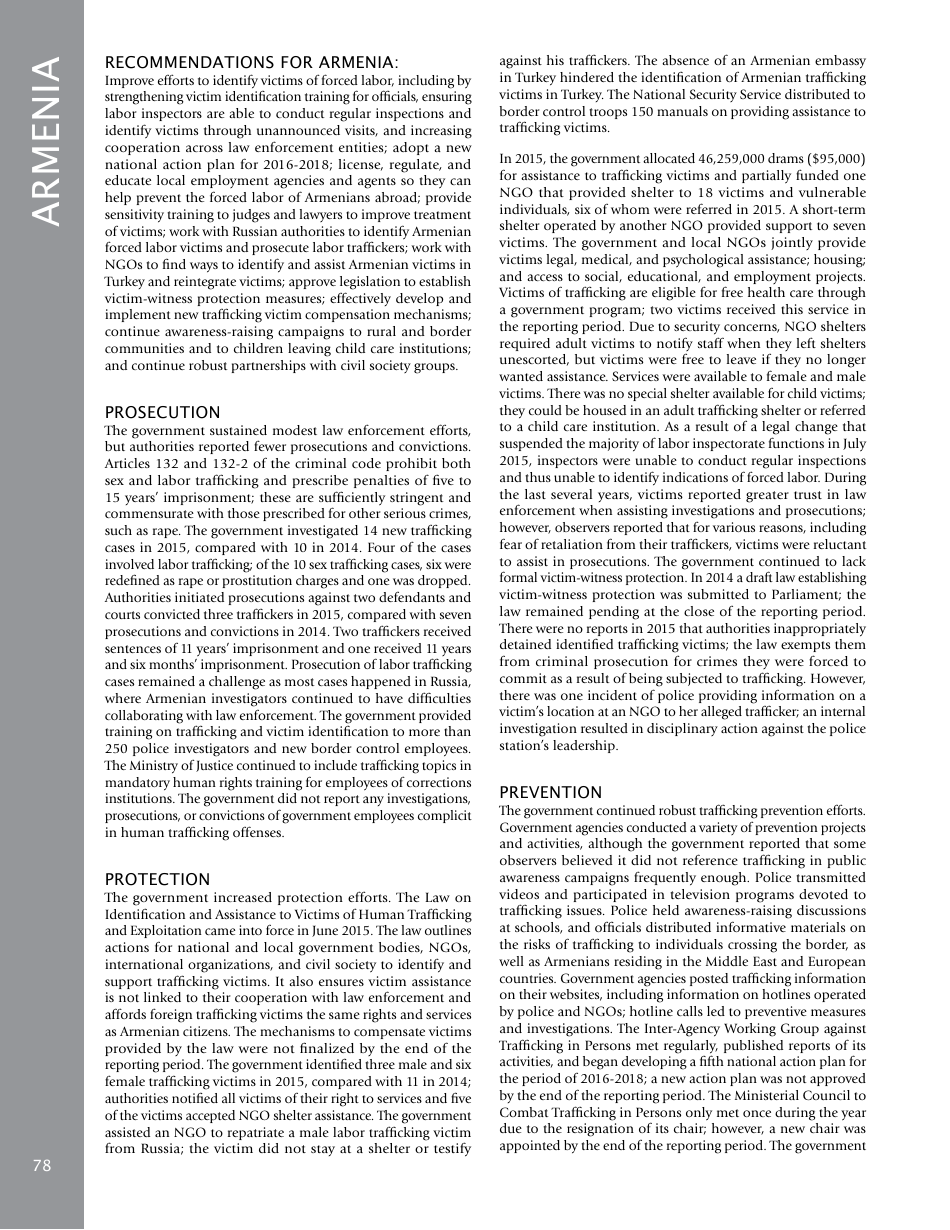 Trafficking in Persons Report: Country Narratives (A-C), Page 14