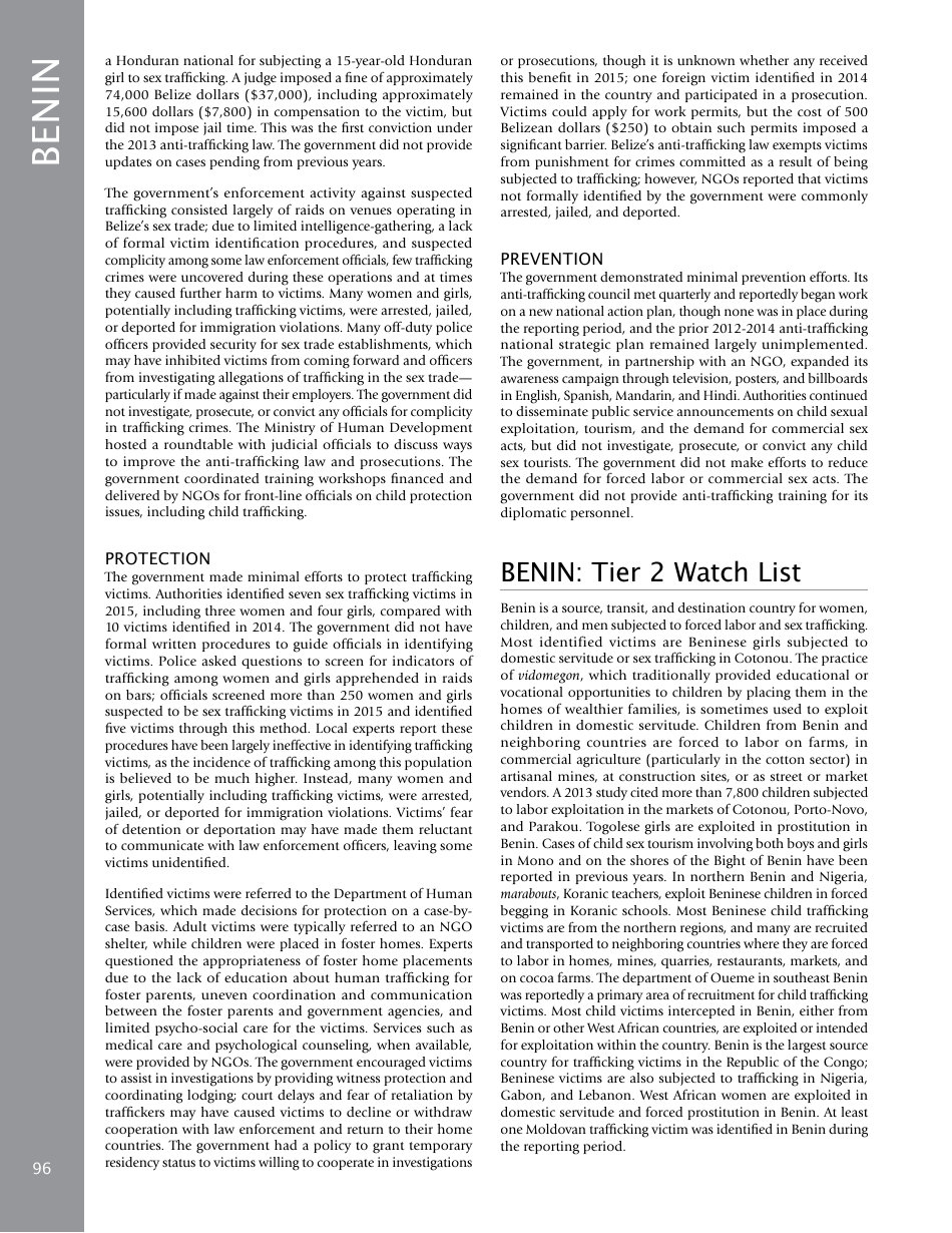 Trafficking in Persons Report: Country Narratives (A-C), Page 32